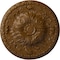 Ekena Millwork Amelia Ceiling Medallion (Fits Canopies up to 2 3/8"), Hand-Painted Smokey Topaz, 19 5/8"OD x 3/4"P CM20AMSTF - alternate 1